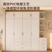 全实木衣柜卧室家用小户型奶油风儿童收纳柜子简易定制欧式大衣橱