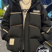 冬季青少年羽绒服男孩初中高中学生潮牌帅气大童90白鸭绒加厚外套