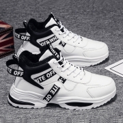 雪地靴男冬季防水防滑潮流高帮工装马丁男鞋东北加绒加厚保暖棉鞋