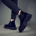 马丁靴男男士短靴加绒保暖高帮冬季翻毛皮鞋