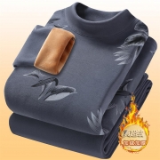 保暖内衣男套装秋冬季加绒加厚秋衣秋裤青少年学生德绒防寒打底衫