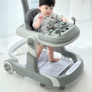 学步车2025新款防o型腿防侧翻婴儿手推三合一宝宝儿童走路多功能