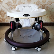 婴幼儿童学步车静音调高折叠防侧翻o型腿摔多功能高端学步神器车