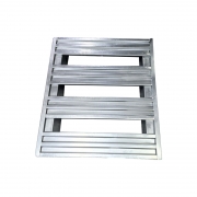 钢制叉车托盘铁栈板喷塑轻型托盘单层铁镀锌川字卡板物流仓库托盘